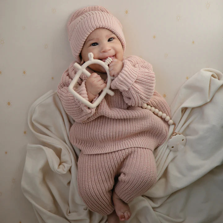 Mushie No-Drop Sensory Teether