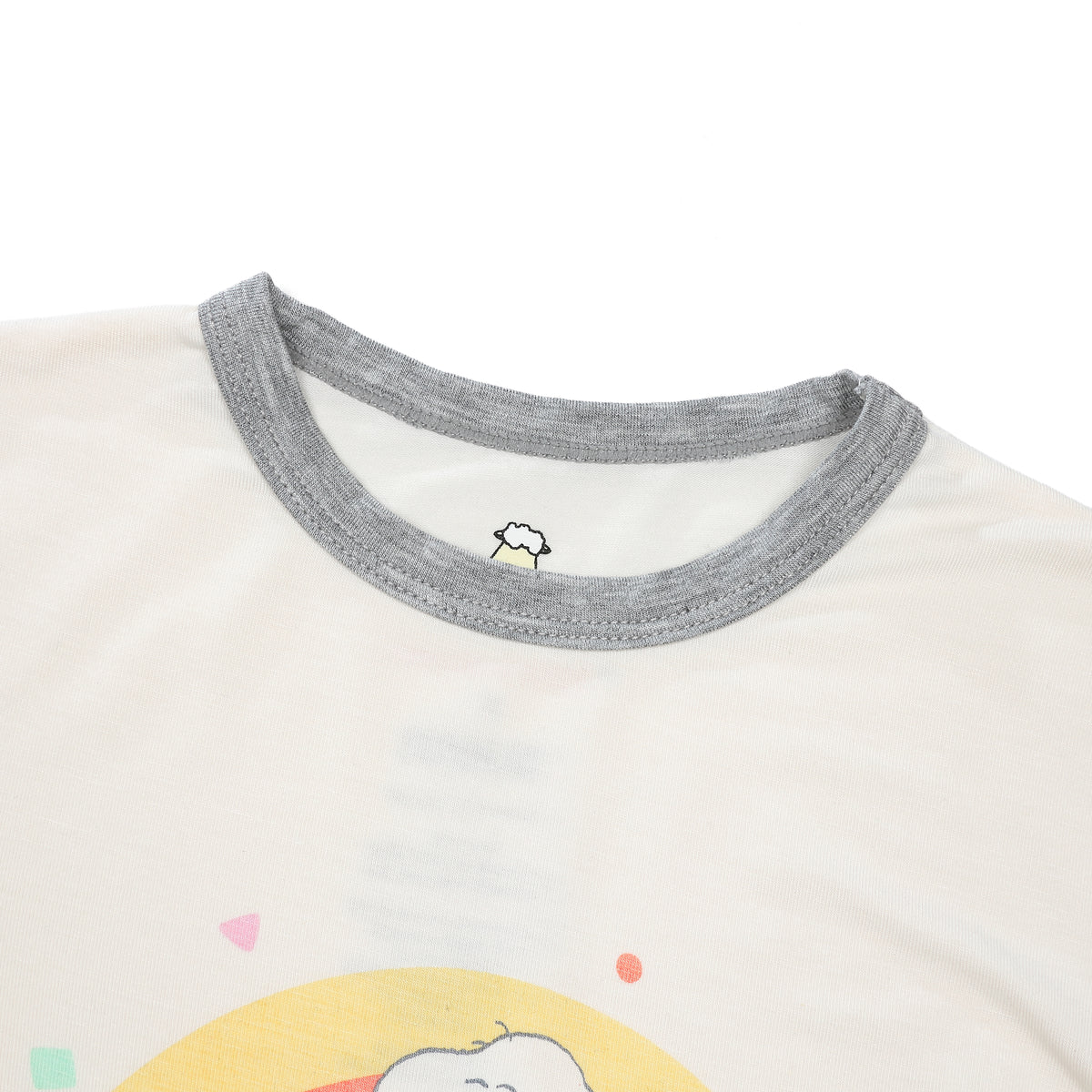 Baa Baa Sheepz x Snoopy Short Sleeve Shirt & Pants Kids Set (Yellow)