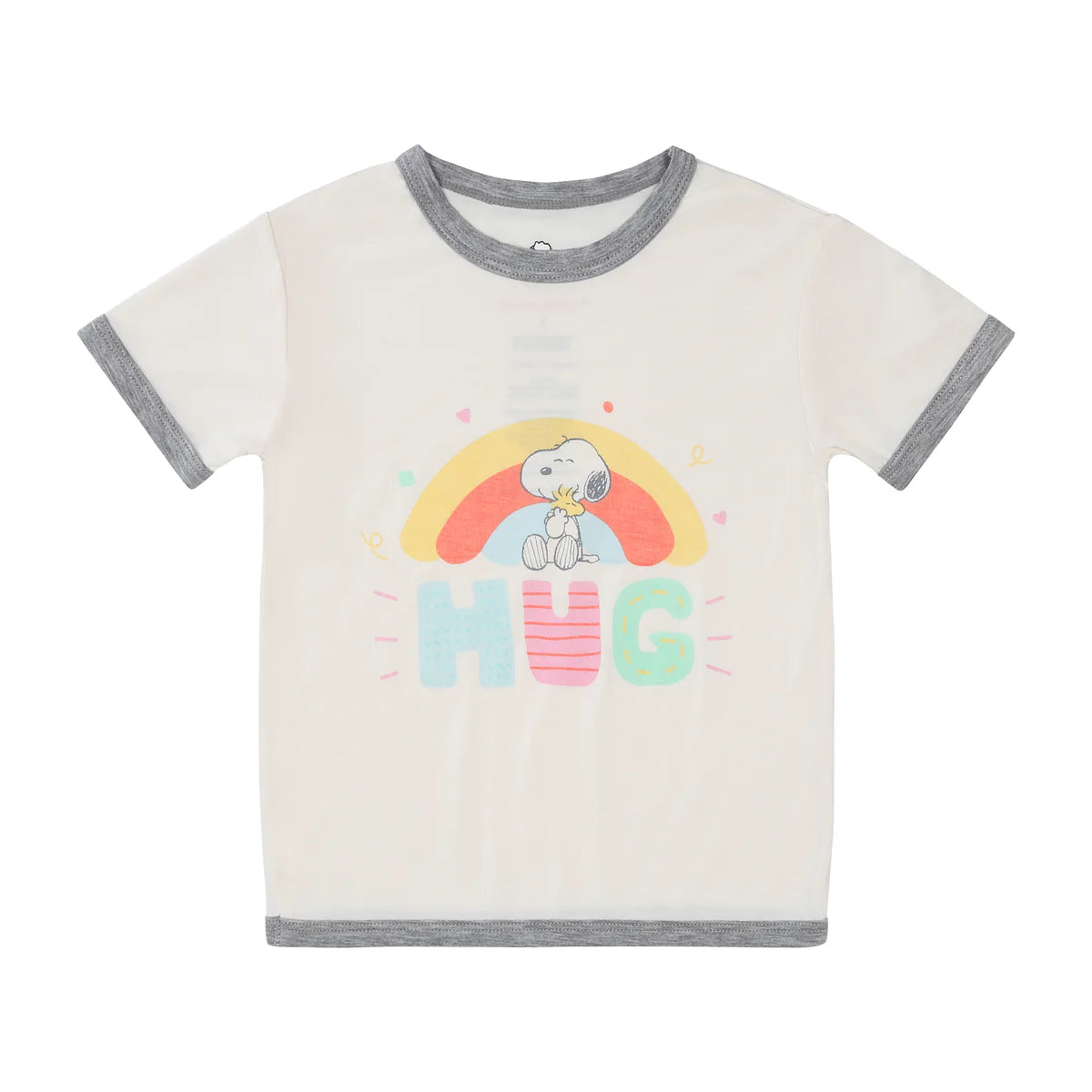 Baa Baa Sheepz x Snoopy Short Sleeve Shirt & Pants Kids Set (Yellow)