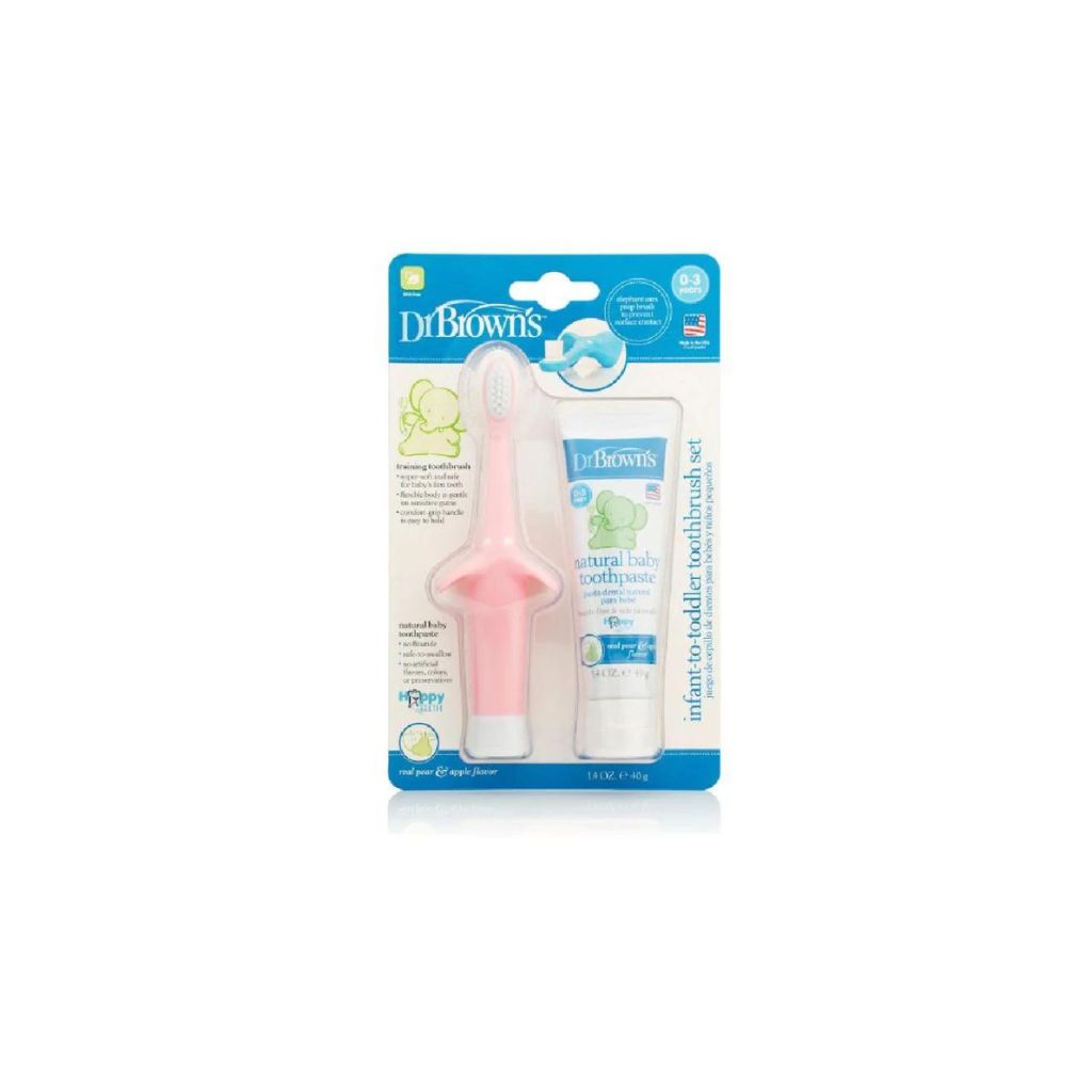Dr. Brown’s™ Infant-To-Toddler Toothbrush & Toothpaste Combo Pack