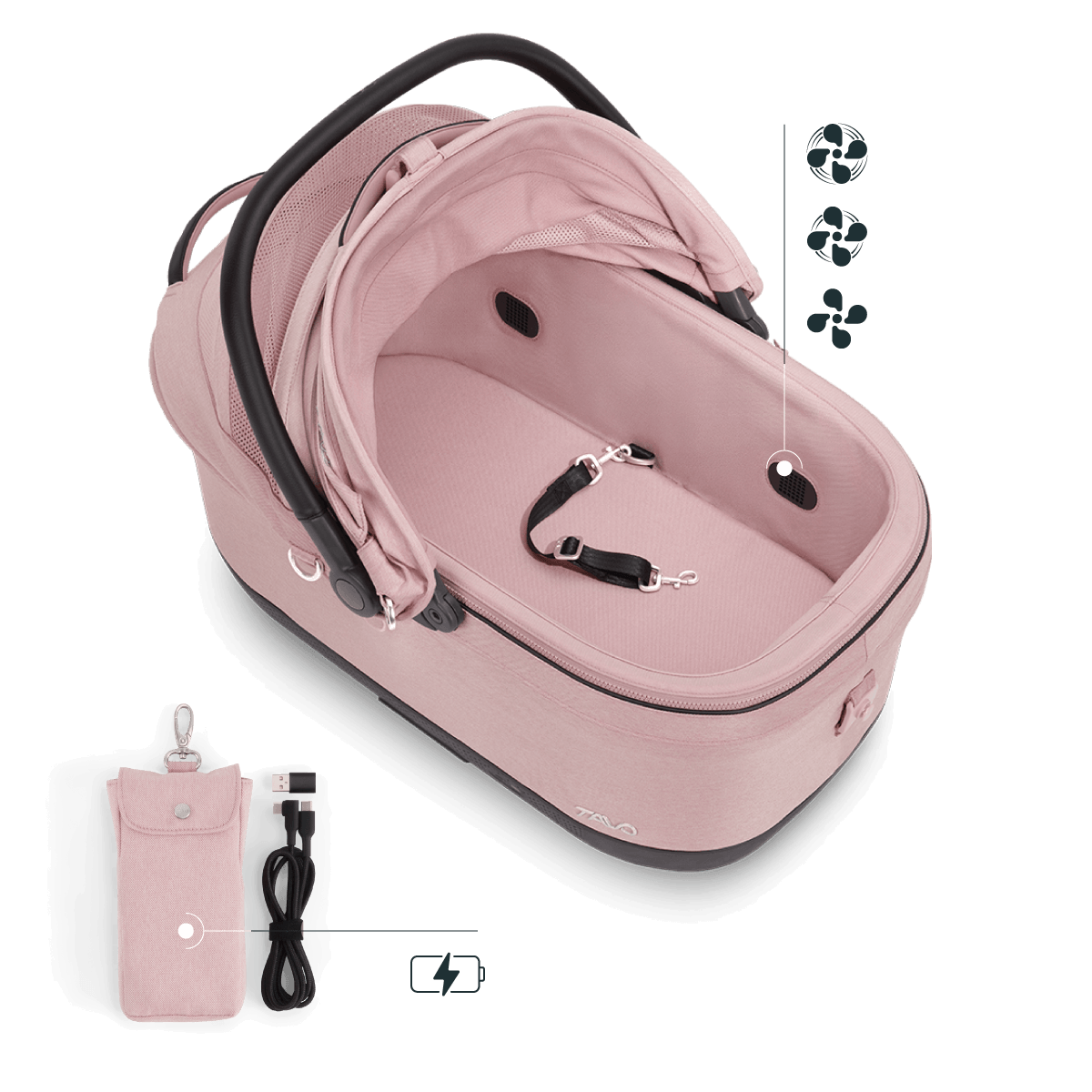 Tavo Maeve™ ISO6X Wind Pet Car Seat