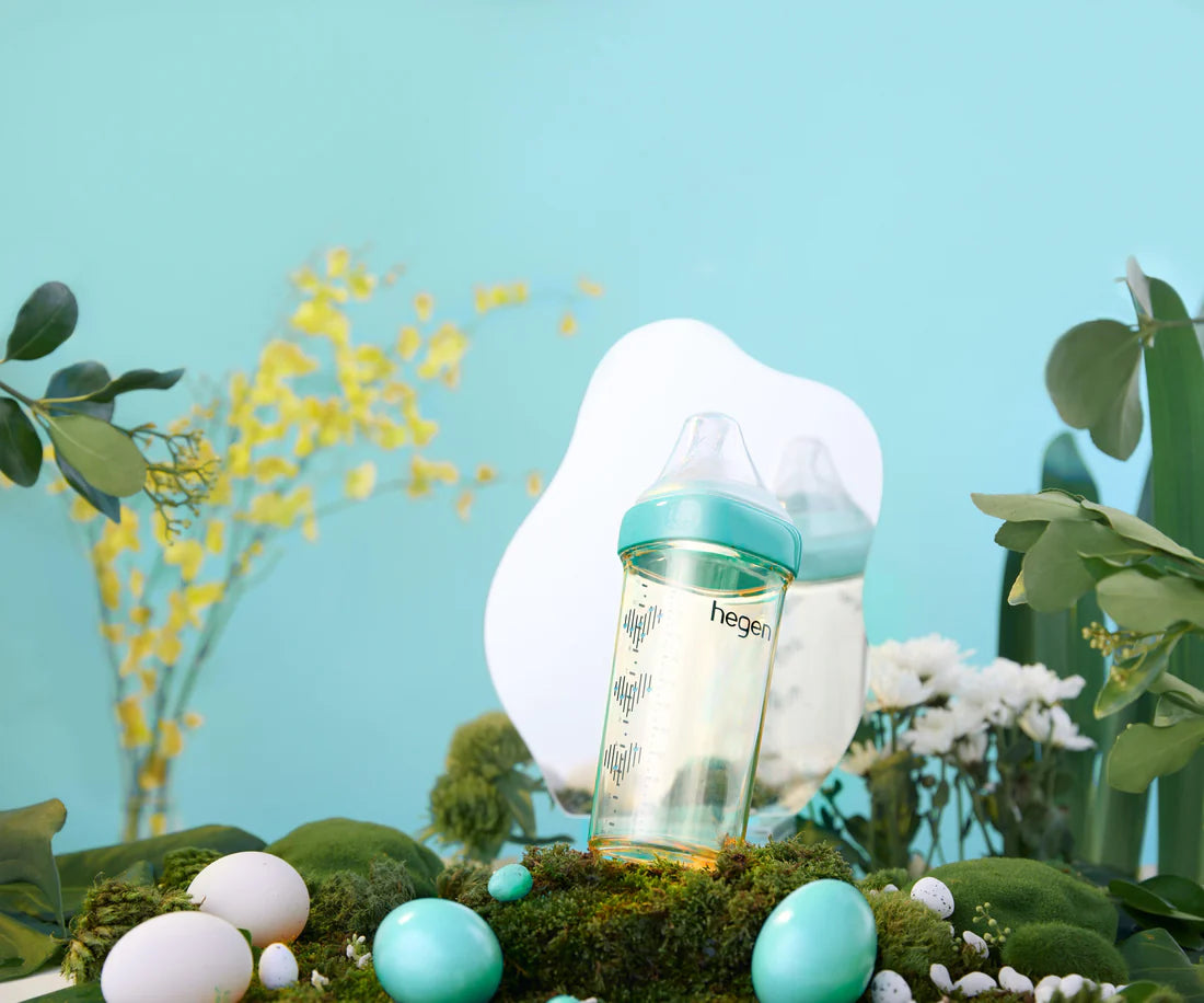 Hegen PCTO™ Feeding Bottle PPSU Egg Blue with Fast Flow Teat