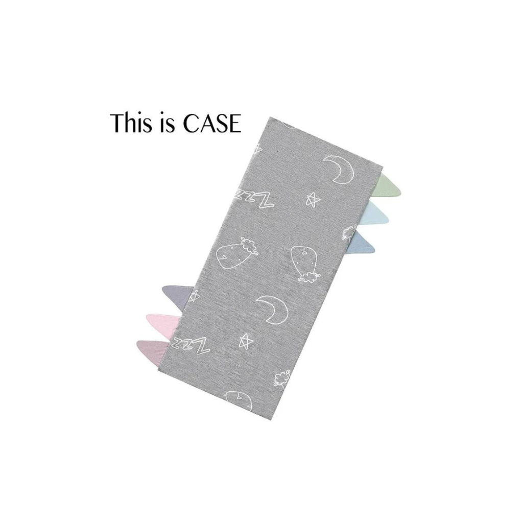 Baa Baa Sheepz Bed-Time Buddy Case Sweet Dreams Baa Baa Yellow with Colour Tag - Grey