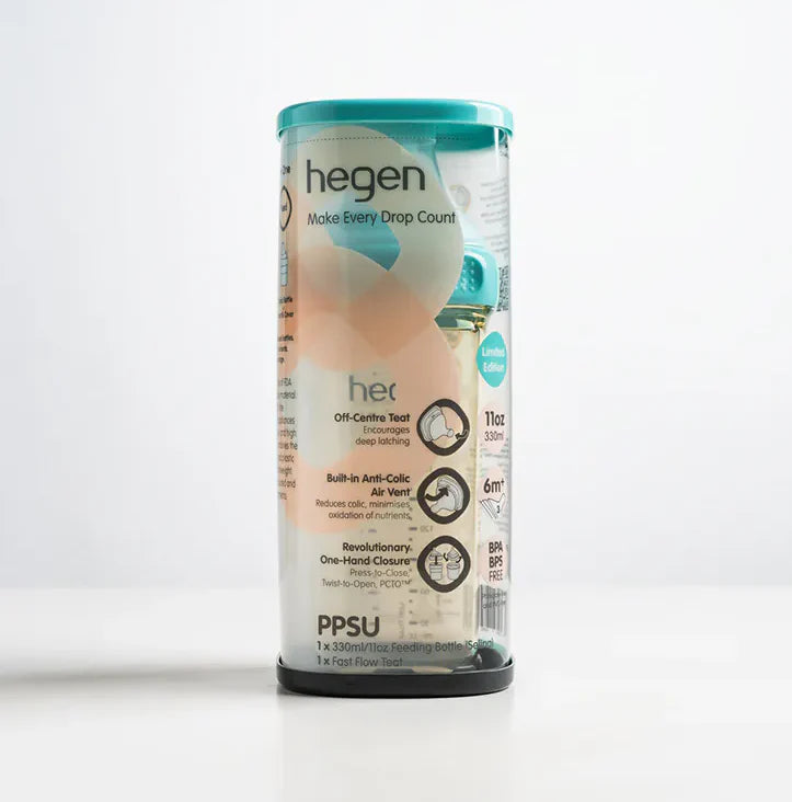 Hegen PCTO™ Feeding Bottle PPSU Egg Blue with Fast Flow Teat