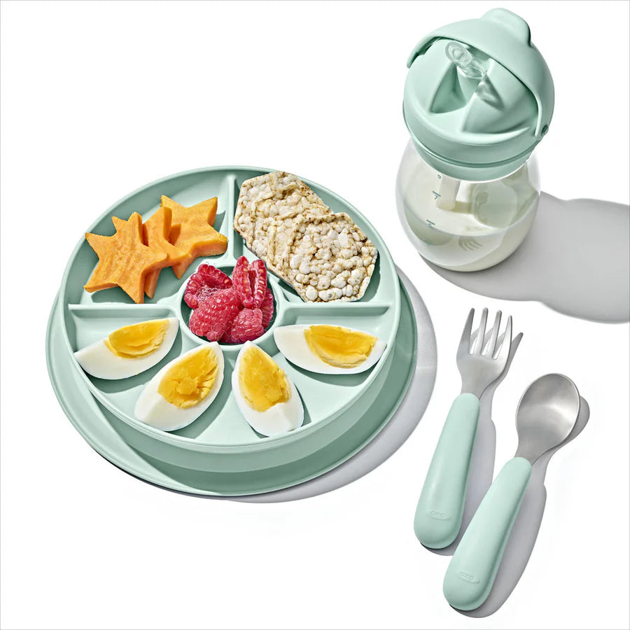 OXO Tot Stick & Stay Suction Divided Plate