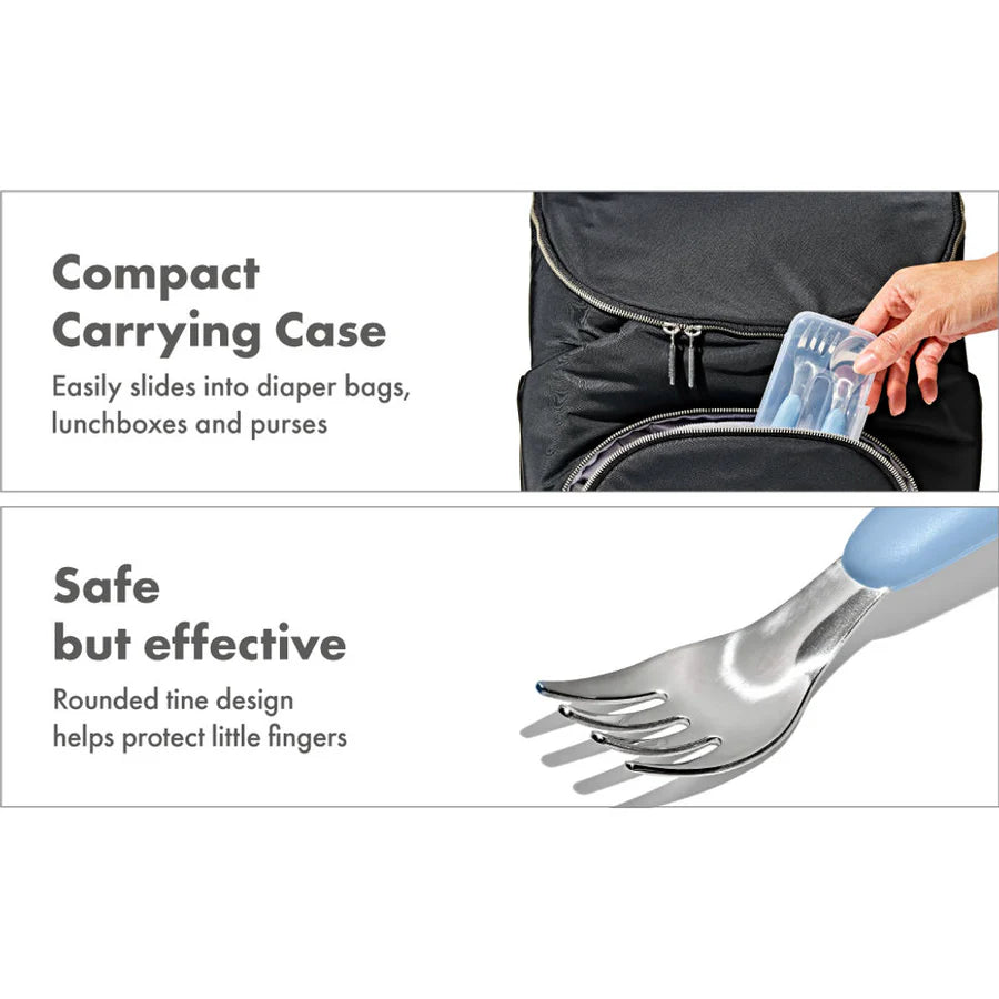 Oxo Tot On-The-Go Fork And Spoon Set