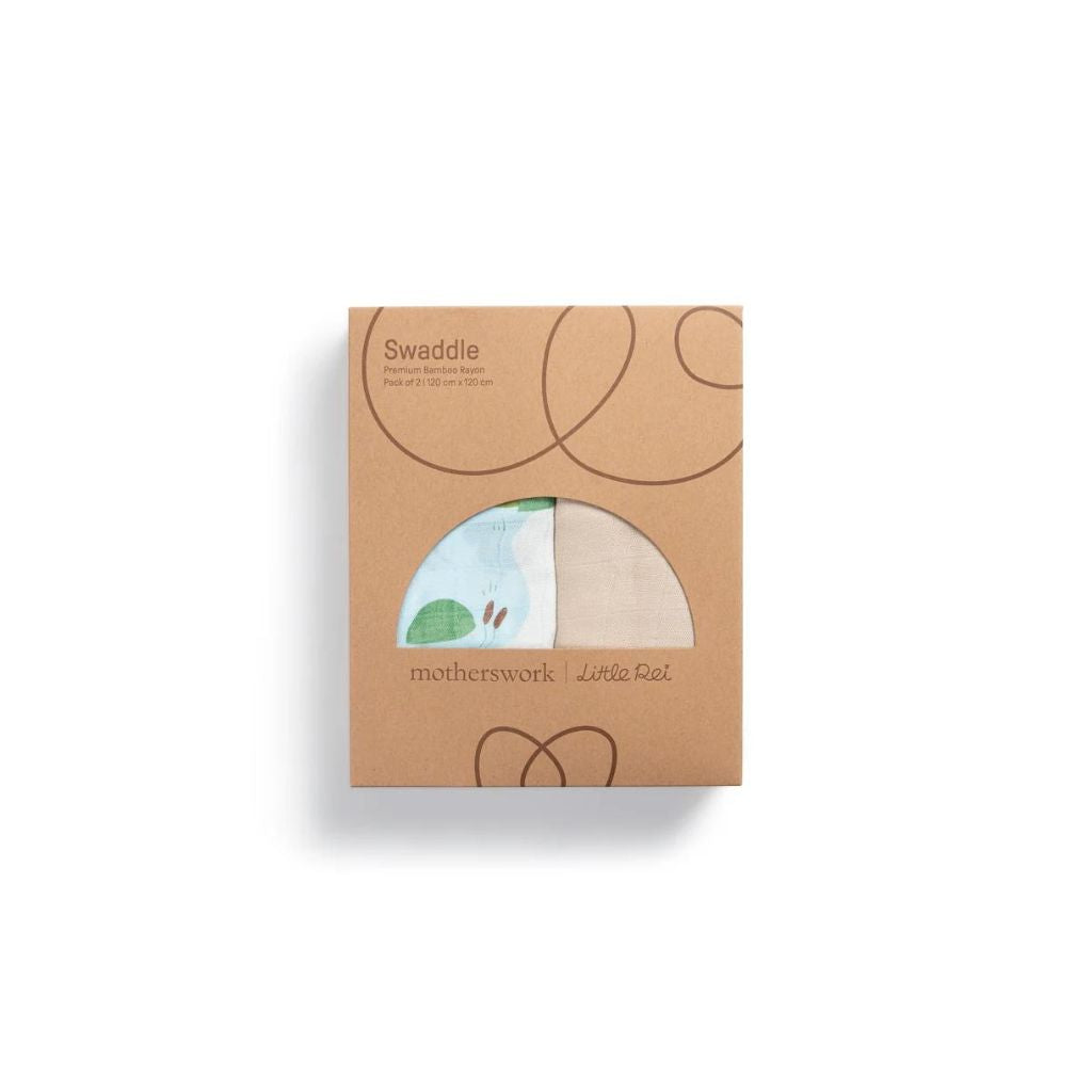 Little Rei Bamboo Swaddle Blankets (2pc)