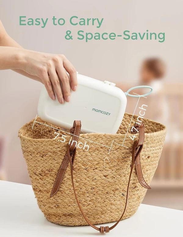 Momcozy 7-in-1 Travel Baby Bottle Cleaning  +Drying Rack Set