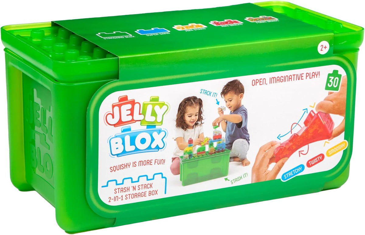 Jelly Blox Stash 'N Stack 2-in-1 Storage Case