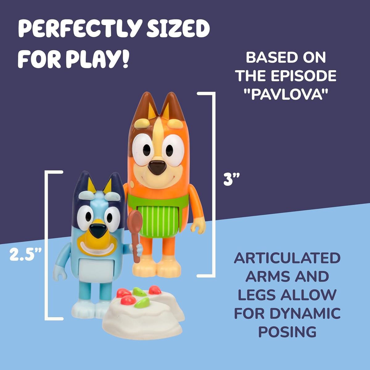 Bluey Let's Play Chef 4-Pack Toy Figure Playset