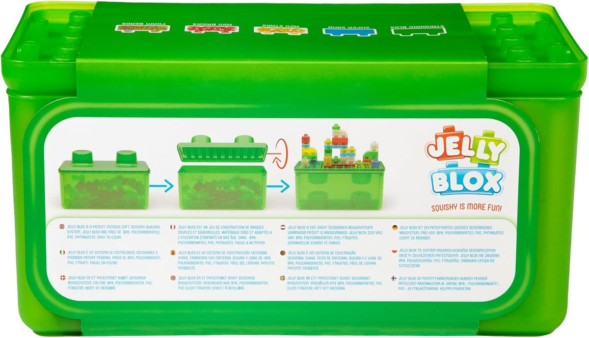 Jelly Blox Stash 'N Stack 2-in-1 Storage Case