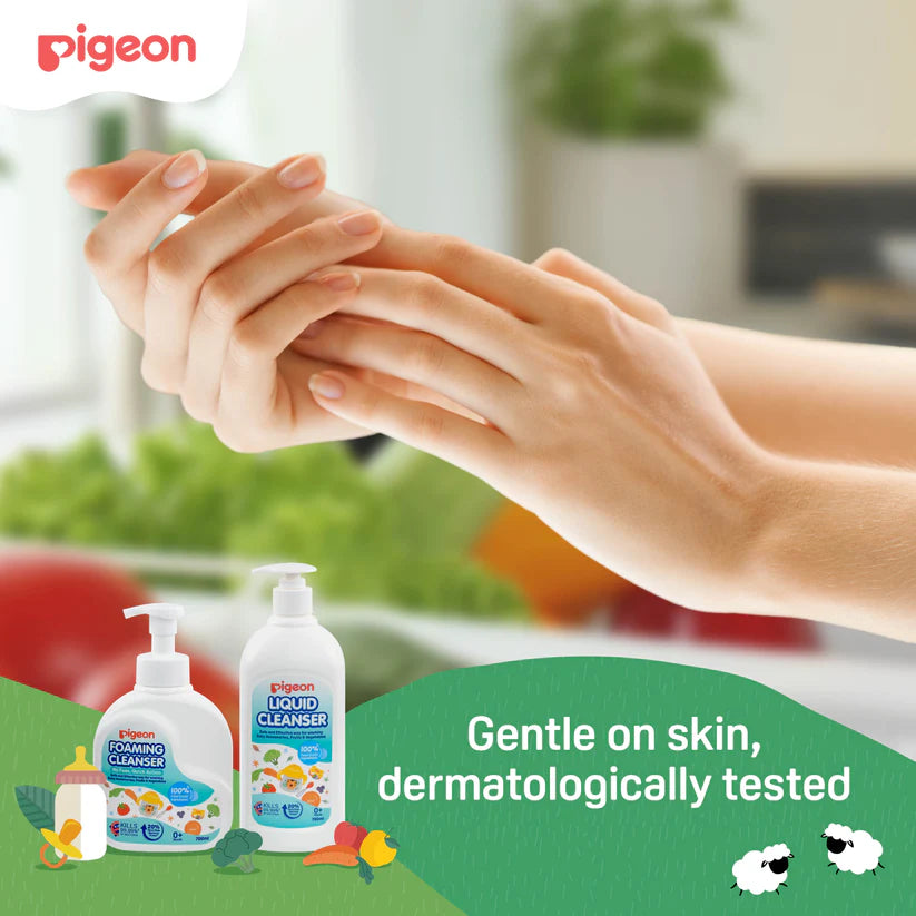 Pigeon Liquid Cleanser Bundle [700ml (Foam) + 650ml (Refill)]