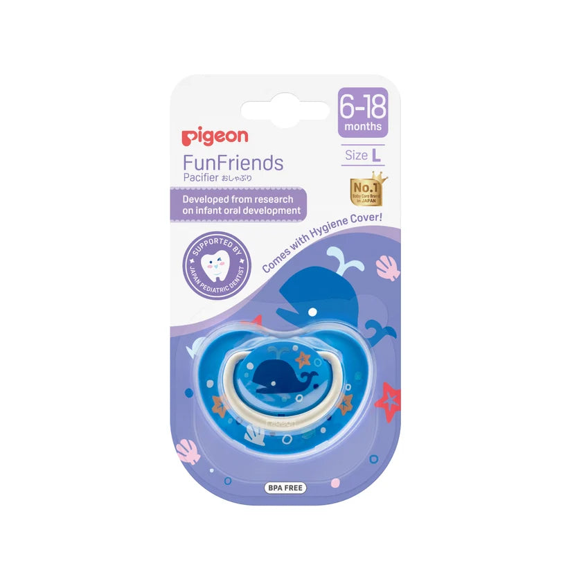 Pigeon FunFriends Pacifier - Whale (Large)