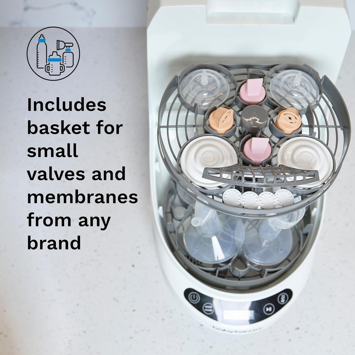 Baby Brezza Breast Pump Rack for Bottle Washer Pro