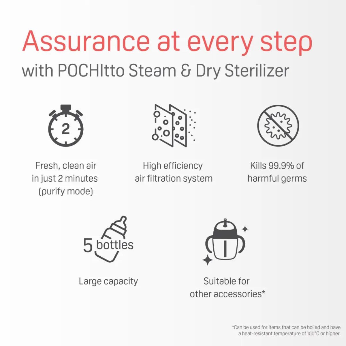 Pigeon Pochitto Steam & Dry Sterilizer