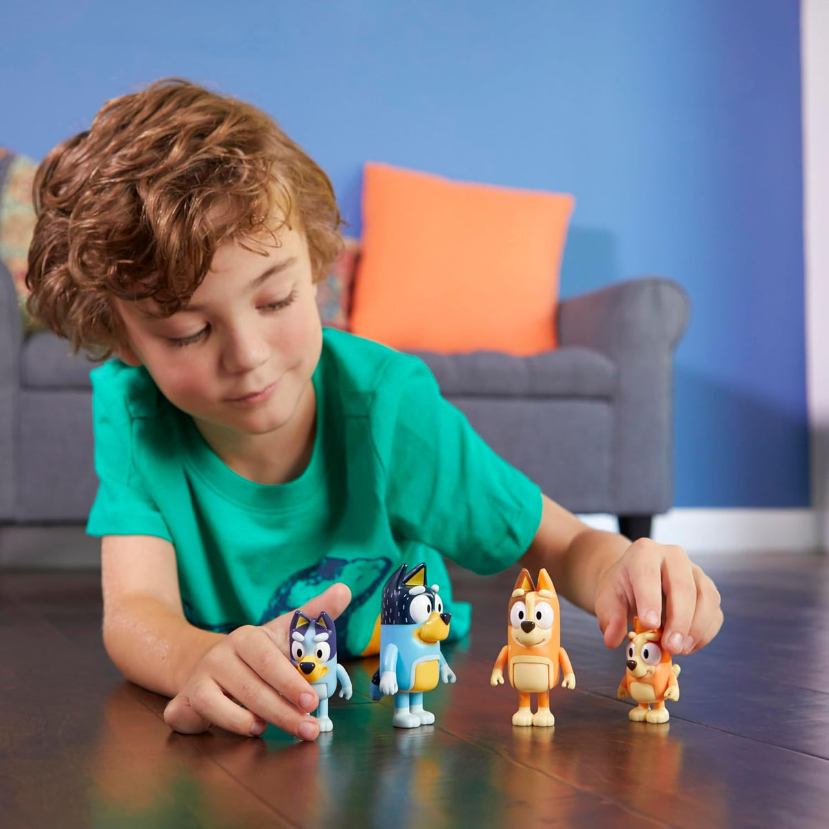 Bluey and Friends 4 Pack of Poseable Figures