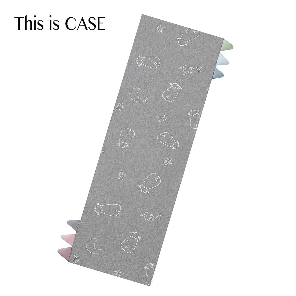 Baa Baa Sheepz Bed-Time Buddy Case Sweet Dreams Baa Baa Yellow with Colour Tag - Grey