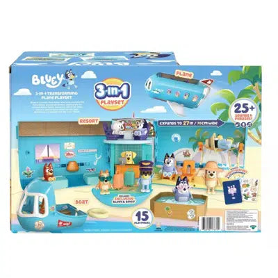 Bluey 3 in 1 Airplane Playset