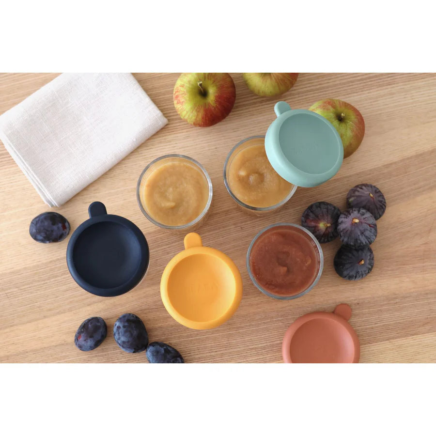 Beaba Set of 6 Glass Portion Jars 250ml