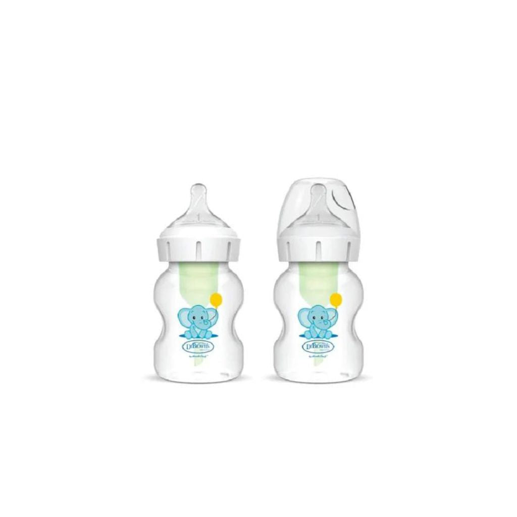 Dr. Brown’s™ 150ml Wide-Neck Options+ PP Bottle (Elephant) 2-Pack