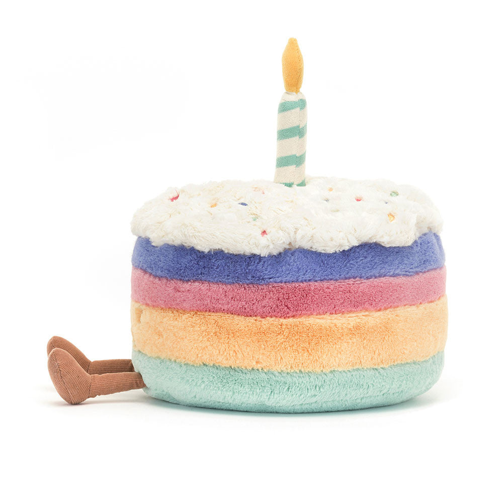Jellycat Amuseables Rainbow Birthday Cake (Medium)