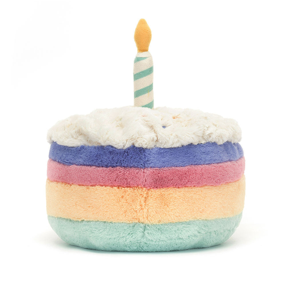 Jellycat Amuseables Rainbow Birthday Cake (Medium)
