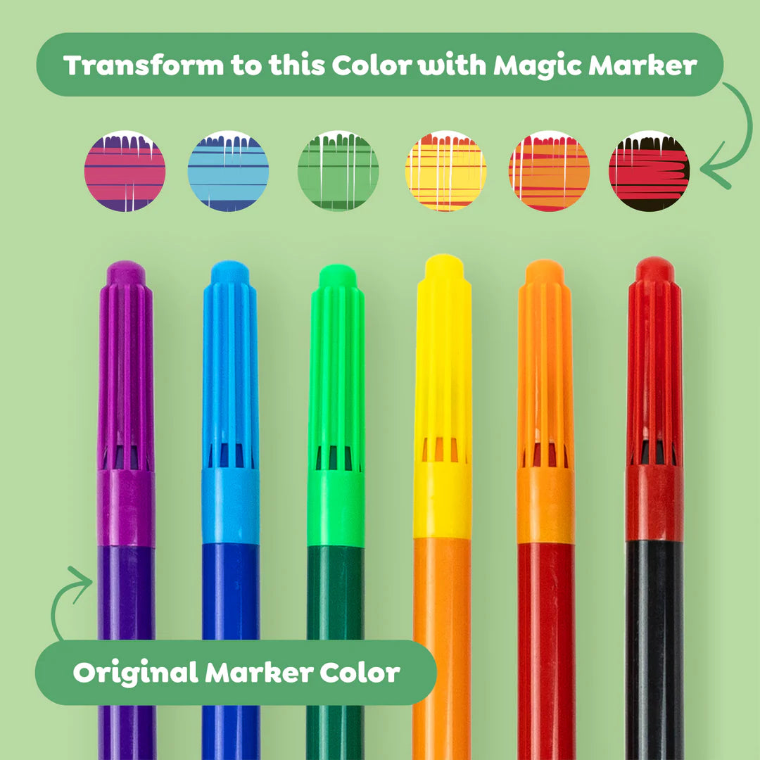 Tiger Tribe Colour Change Colouring Set