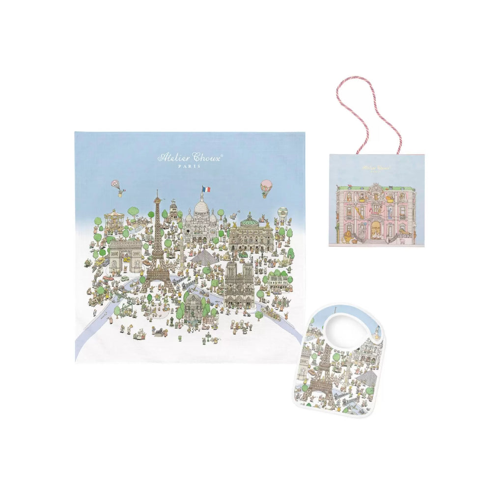 Atelier Choux - Carre + Satin Bib Bundle (With Box)