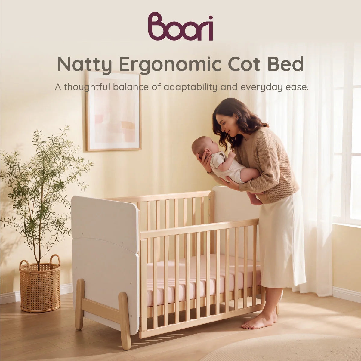 Boori Natty Ergonomic Cot