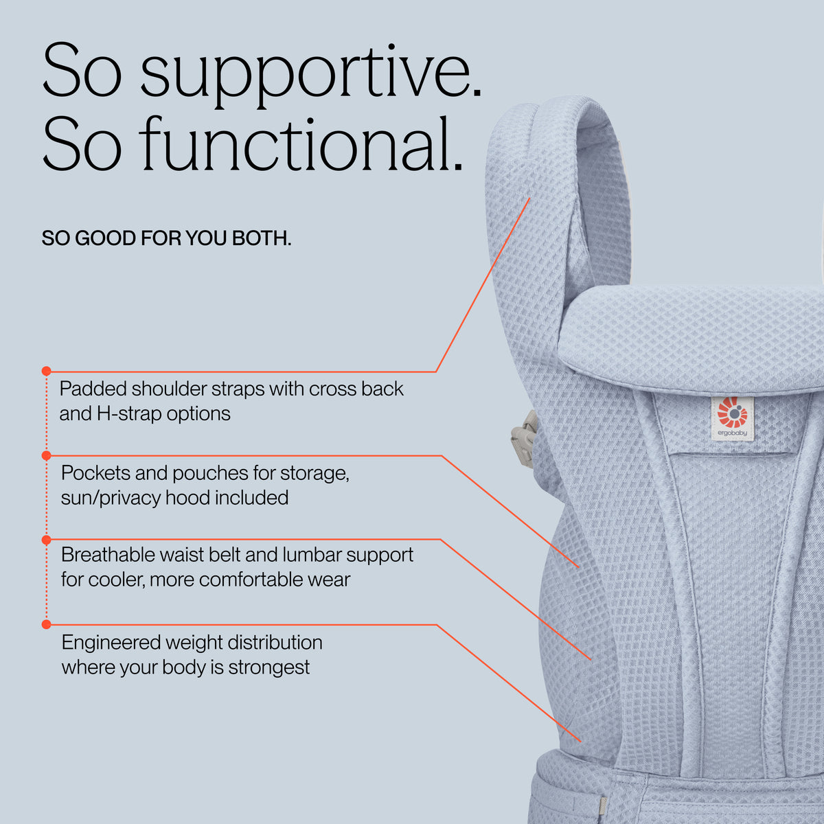 Ergobaby Omni Deluxe All-In-One Mesh Baby Carrier