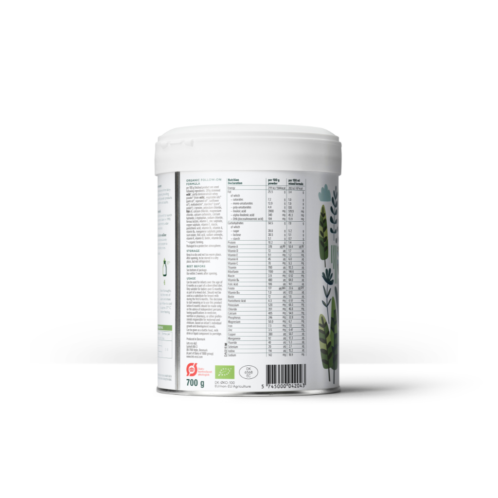 Let's Eco Organic Follow-On Milk Formula - Stage 2 (6-12M)