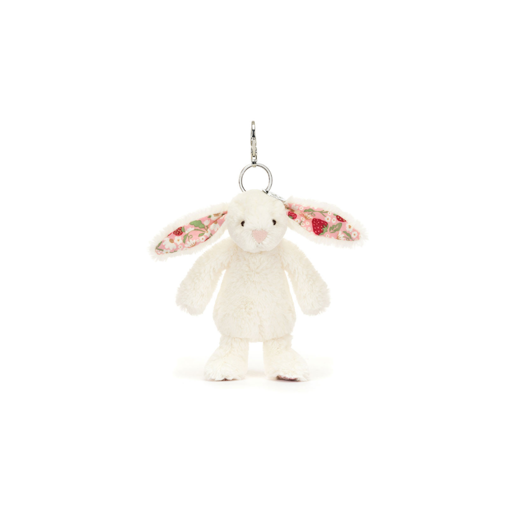 Jellycat Blossom Cream Bunny 'Berry' Bag Charm