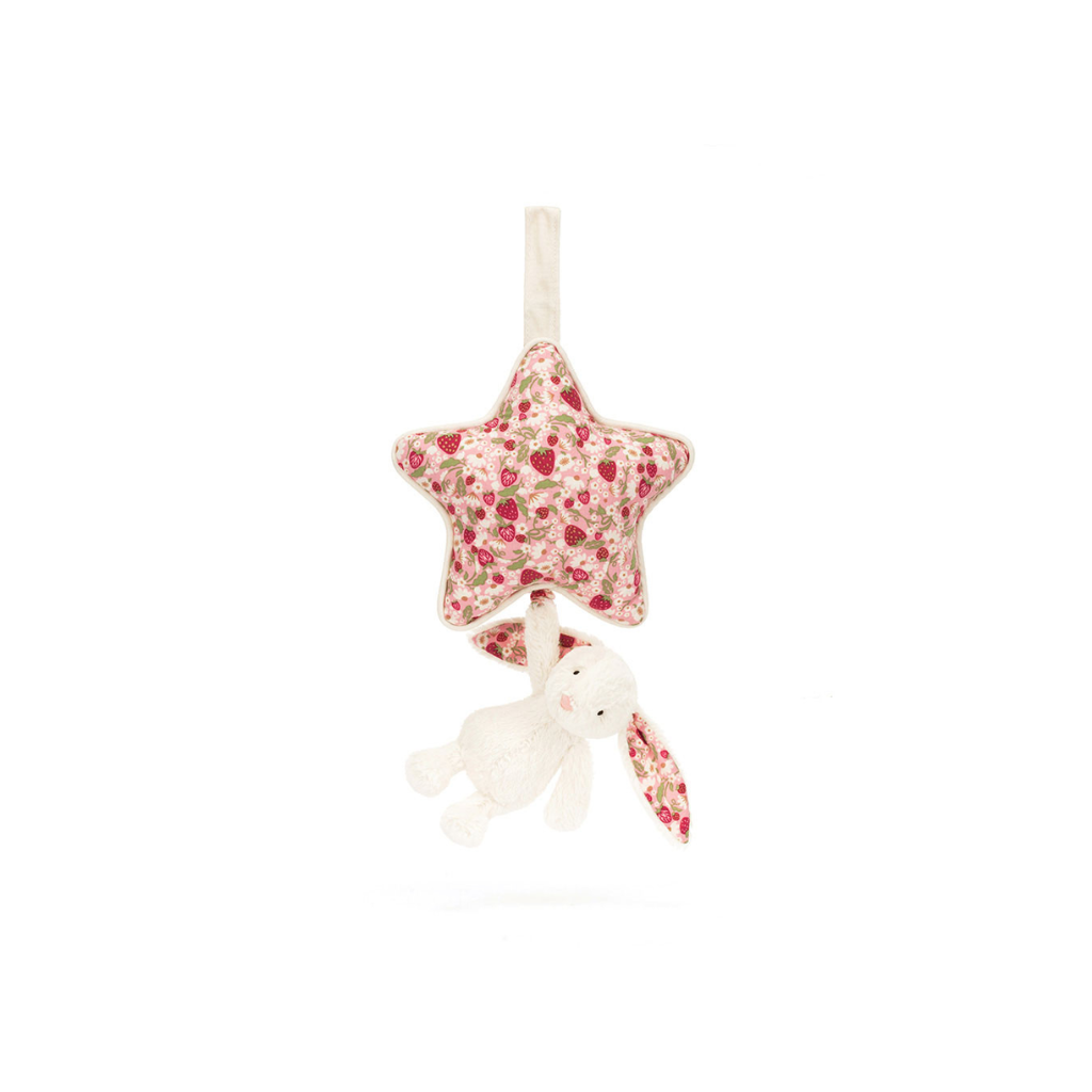 Jellycat Blossom Cream Bunny 'Berry' Musical Pull