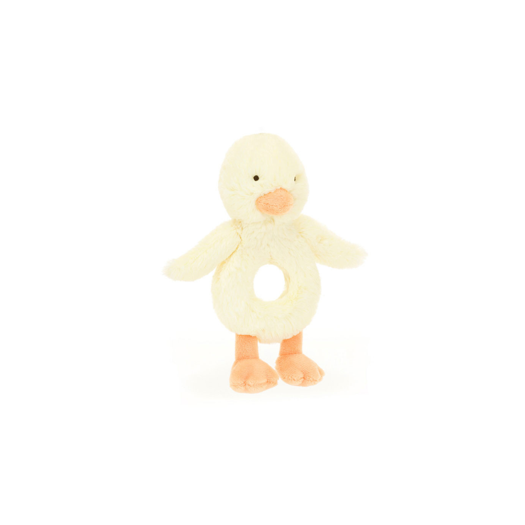 Jellycat Bashful Duckling Ring Rattle