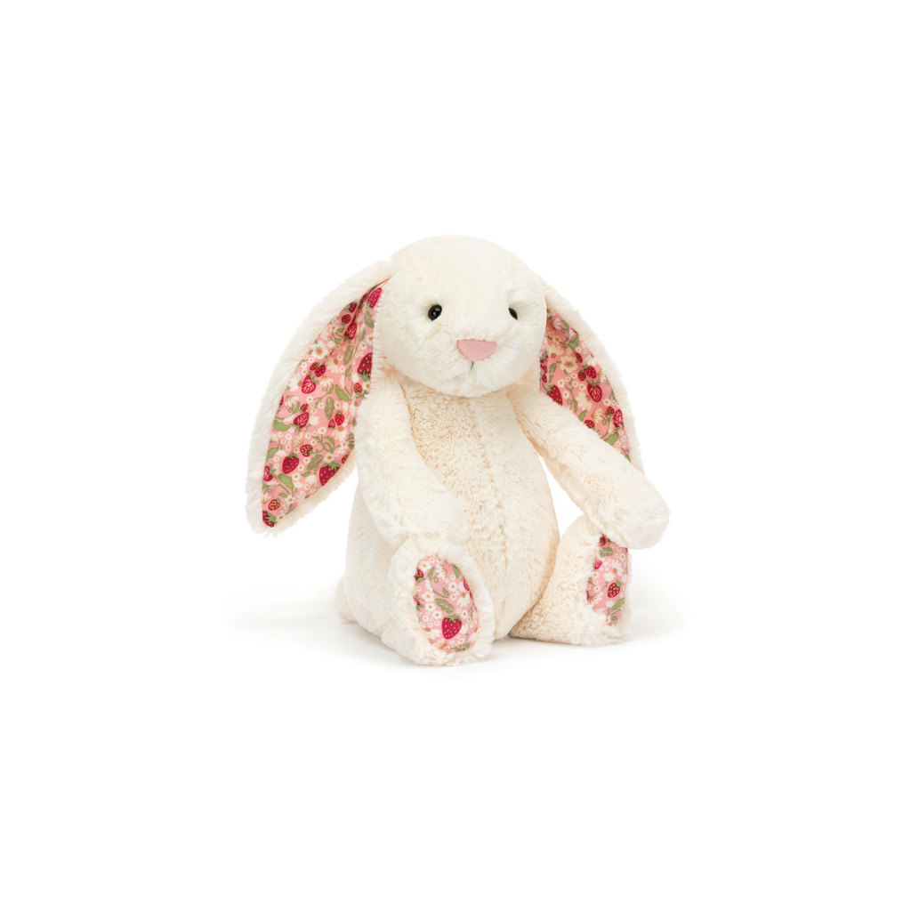 Jellycat 'Berry' Blossom Cream Bunny (Medium)