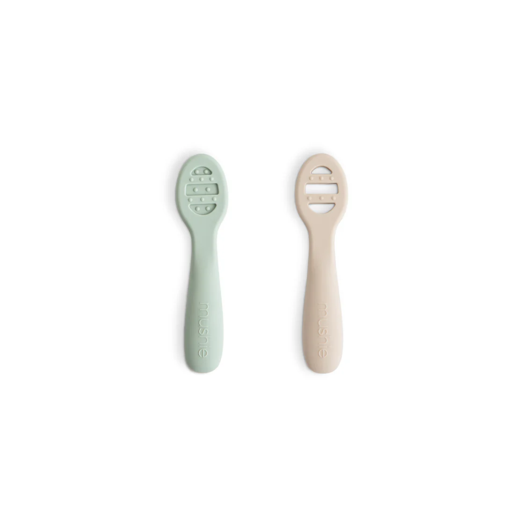 Mushie First Feeding Baby Spoons 2-Pack