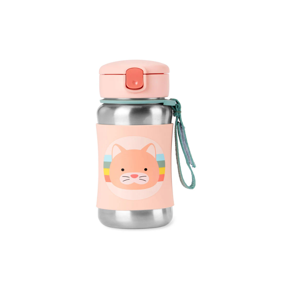 Skip Hop Zoo Insulated Stainless Steel Straw Bottle