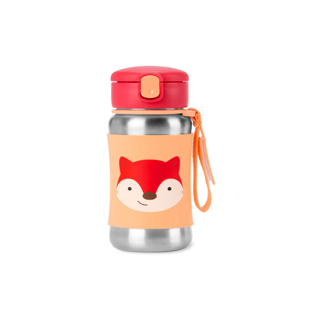 Skip Hop Zoo Insulated Stainless Steel Straw Bottle