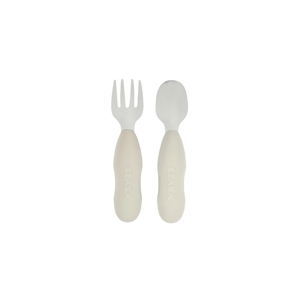 Beaba Fork & Spoon Stainless Steel Pre-Cutlery
