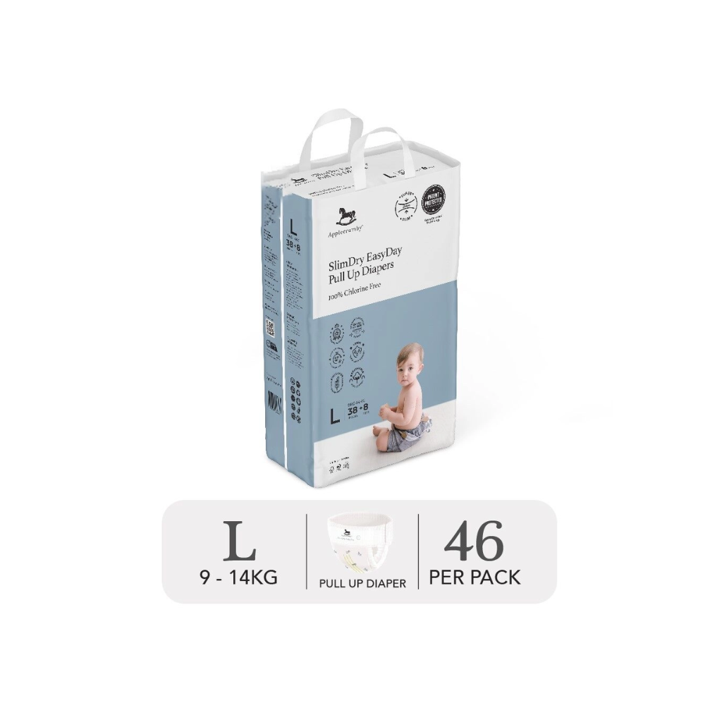 Applecrumby® Slimdry Easyday Tape Diapers (Mega)