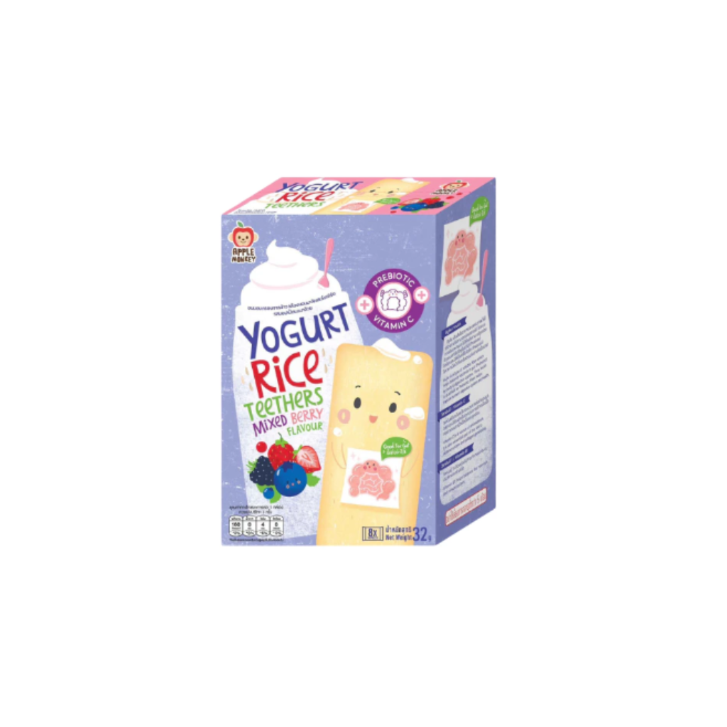 Apple Monkey Yoghurt Rice Teether