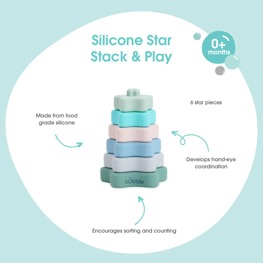 Bubble Silicone Star Stack & Play