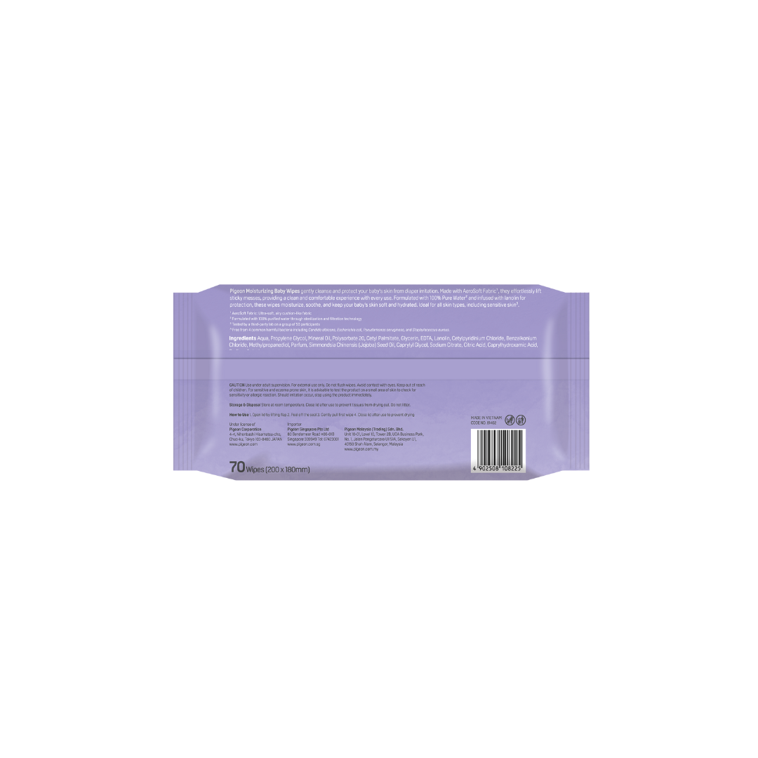 Pigeon Baby Wipes Moisturizing Cloths 70s
