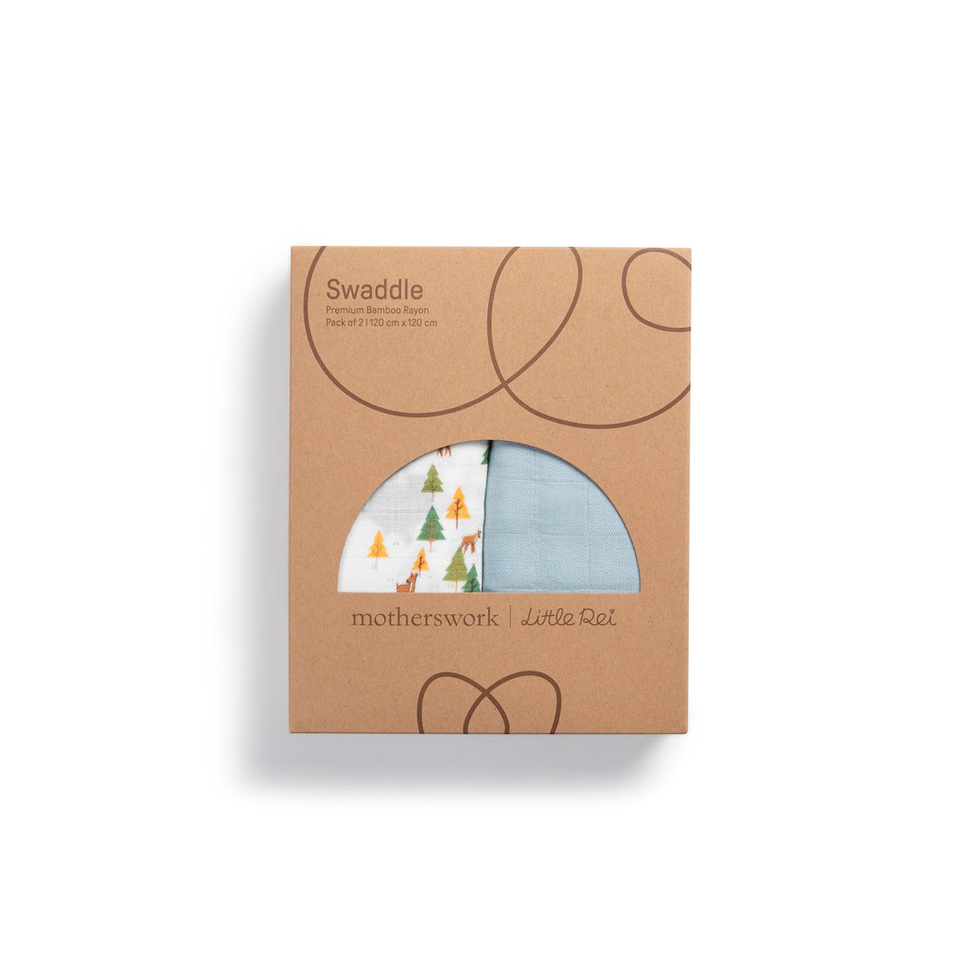 Little Rei Bamboo Swaddle Blankets (2pc)