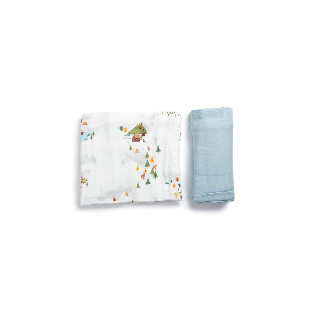 Little Rei Bamboo Swaddle Blankets (2pc)