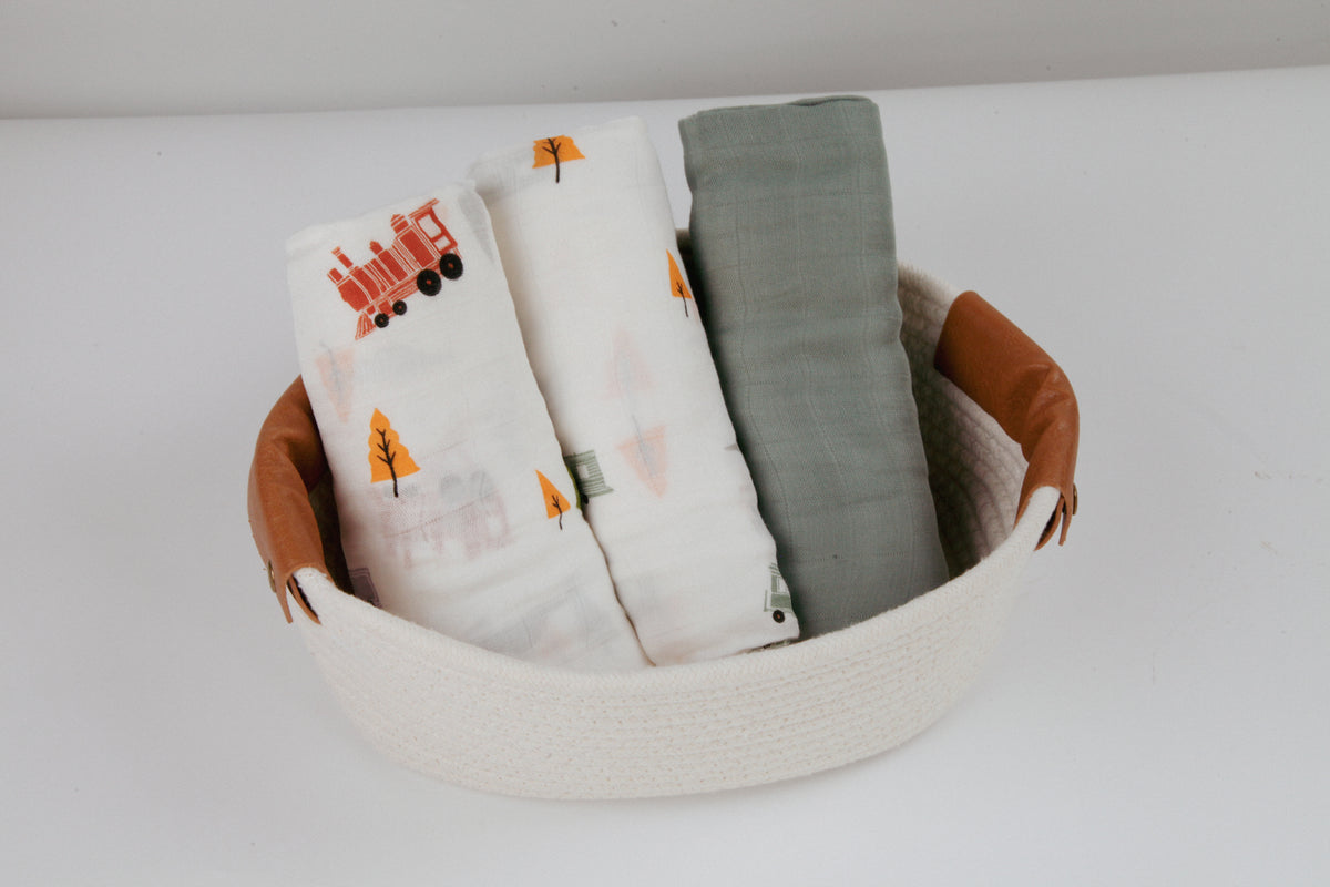 Little Rei Bamboo Swaddle Blankets (3pc)