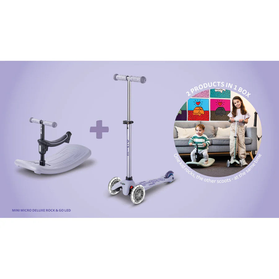 Micro Mini Scooter Deluxe Rock & Go LED