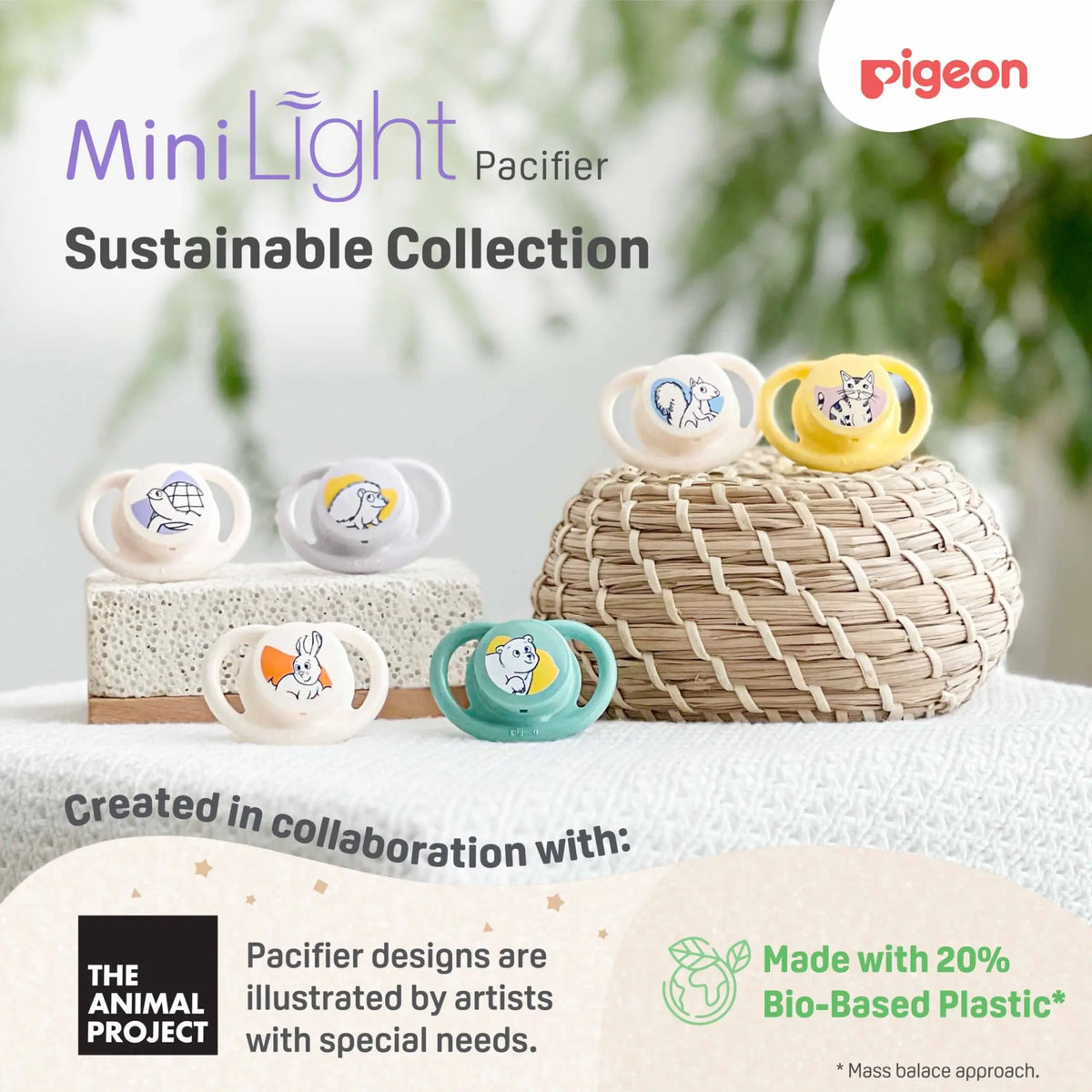 Pigeon Minilight Pacifier Sustainable Collection BPP (2pc)
