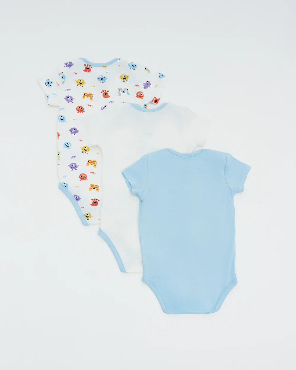 Not Too Big Monster Bodysuit (3 Pack)