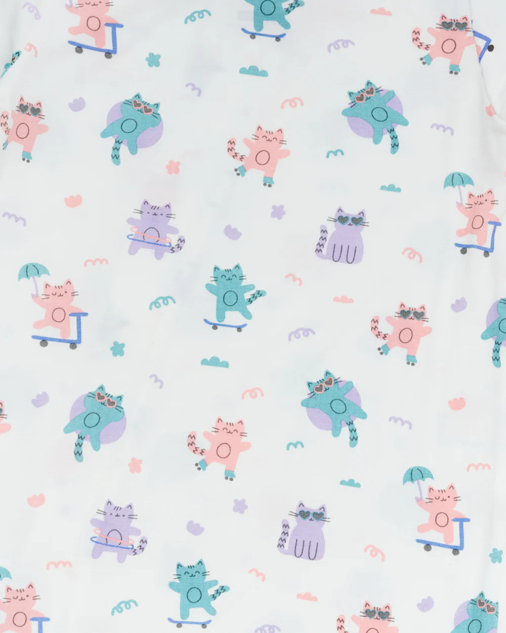 Not Too Big Kitten Sleepsuit (2 Pack)
